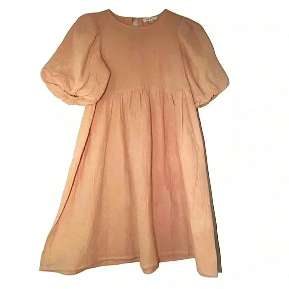 Small MABLE Renee Puff Sleeve Babydoll Dress - Picture 4 of 7